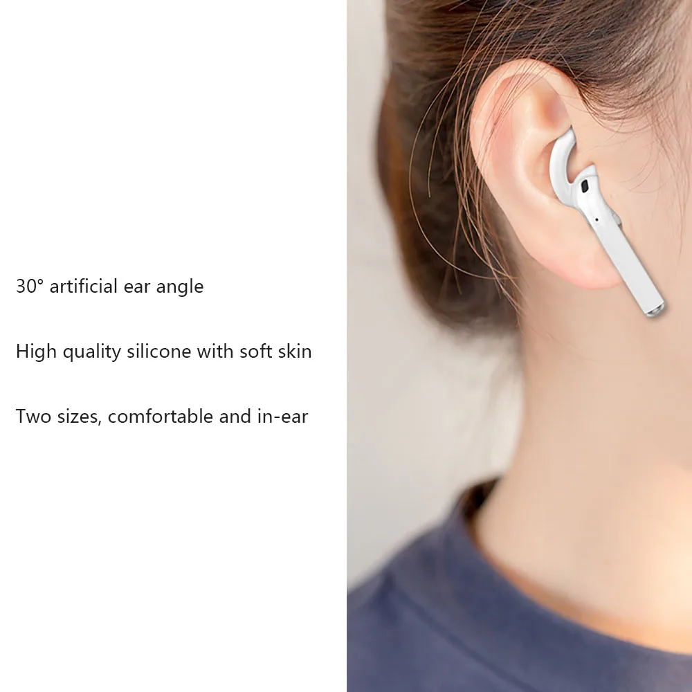 3 пары Bluetooth наушники аксессуары Наушники-вкладыши ушные крючки с канавками силиконовый чехол для Airpods/Earpods Для Apple проводные наушники