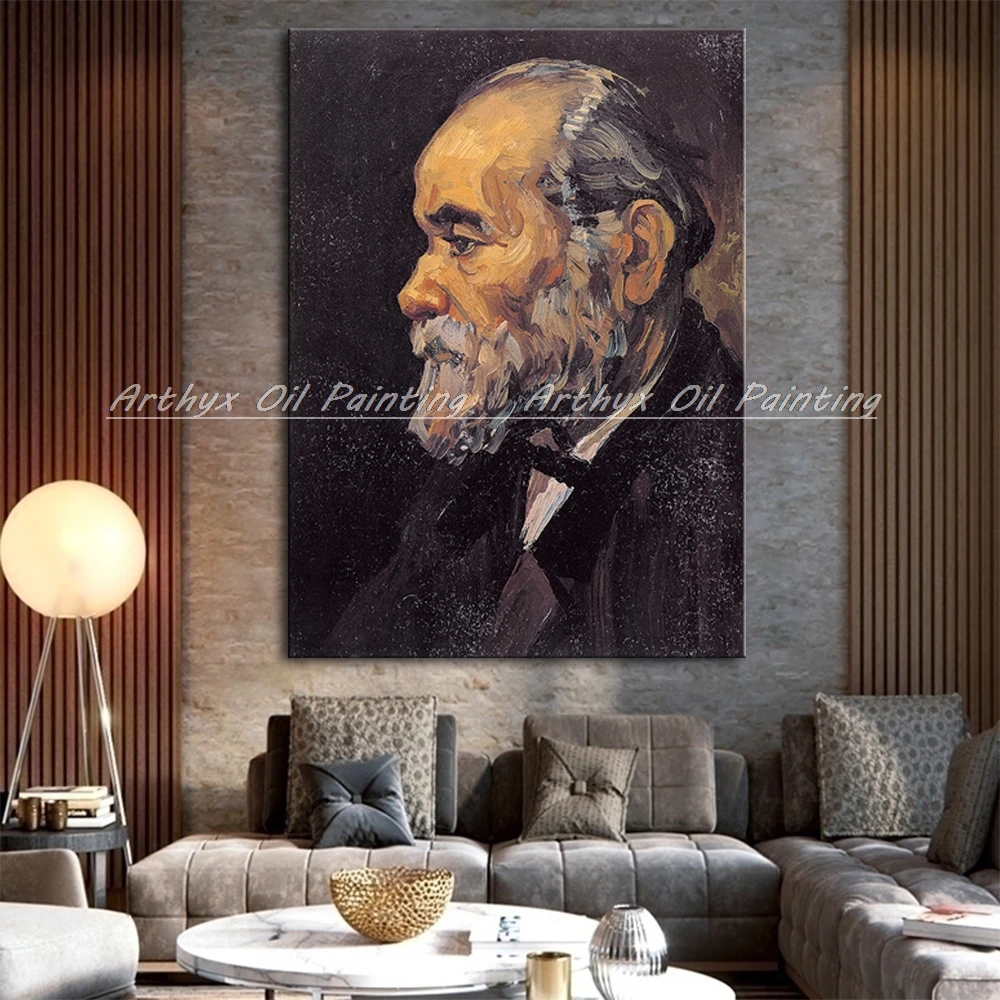 

Arthyx Hand-painted An Old Man December By Vincent Van Gogh Oil Paintings On Canvas,Wall Art,Pictures For Living Room,Home Decor