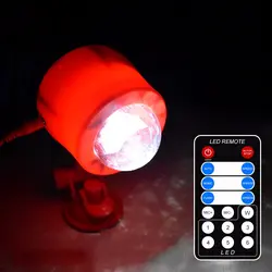 Usb 5 в ИК дистанционный ЖК RGB кристалл магический вращающийся шар сценические огни водяная волна пульсационный эффект КТВ DJ свет для