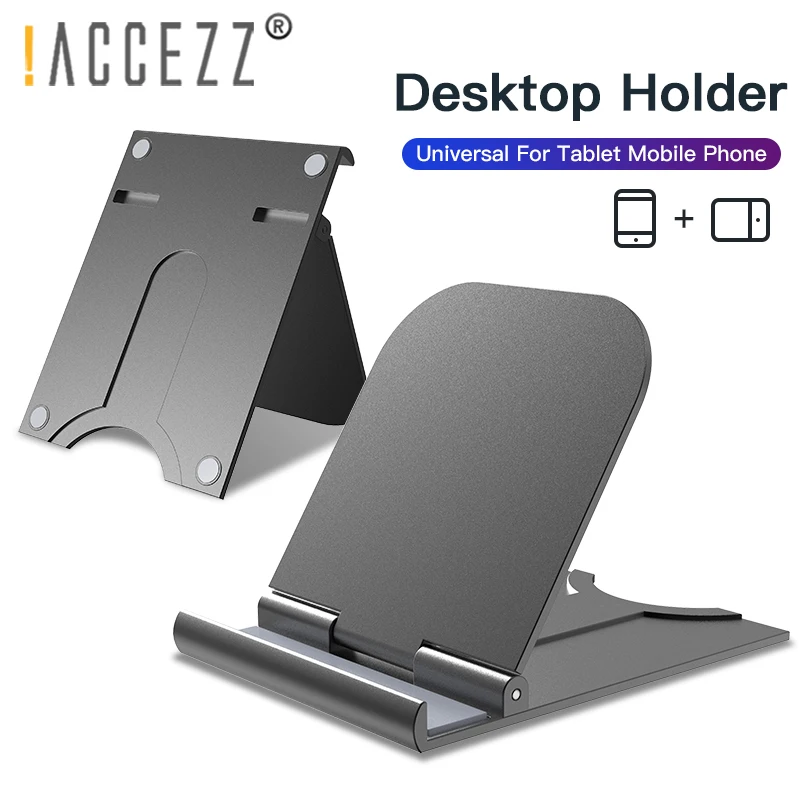 ACCEZZ Настольный держатель, подставка для телефона, универсальная для iPhone 11 Pro 7 X, поддерживающий кронштейн, регулируемая на 180 градусов, для ipad, huawei, планшета