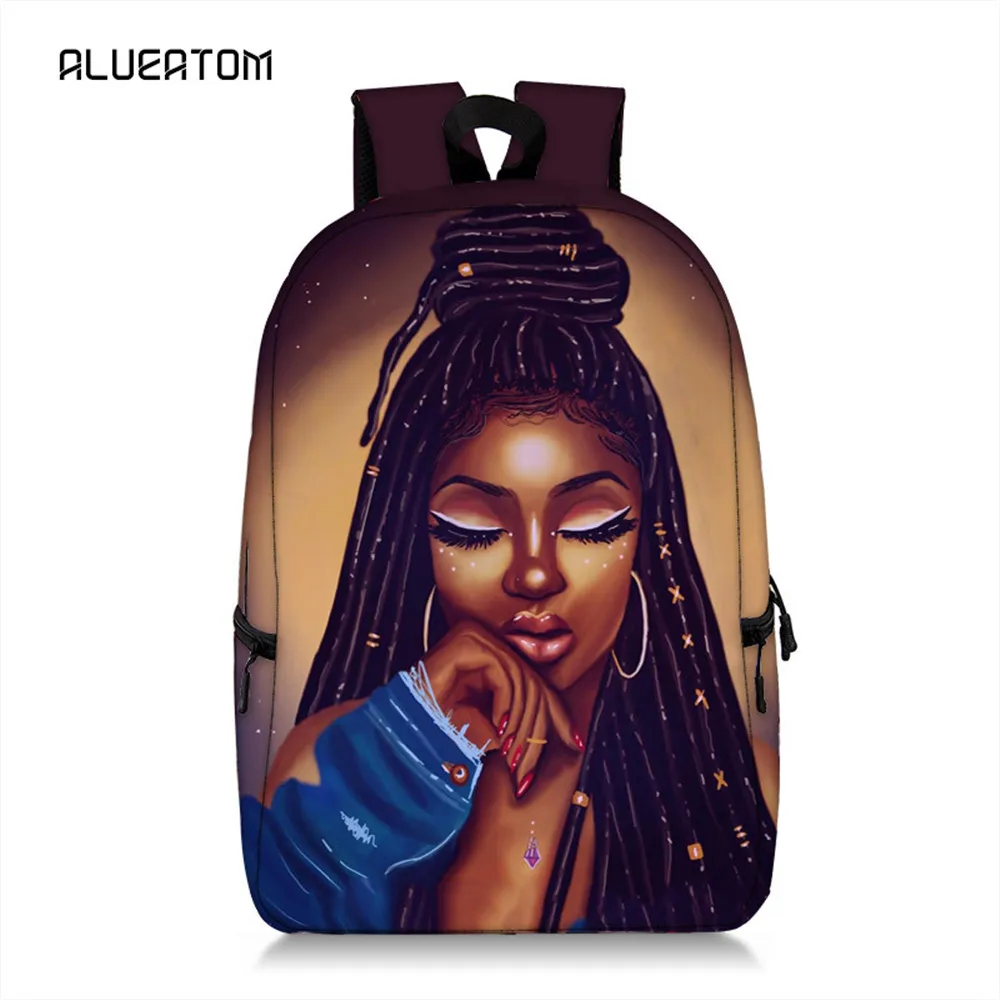 В африканском стиле для девочек, детские школьные рюкзаки сумка для карандашей 3 шт./компл. Портфолио для школы школьные сумки для девочек афро черный арт рюкзак ранец - Цвет: 5
