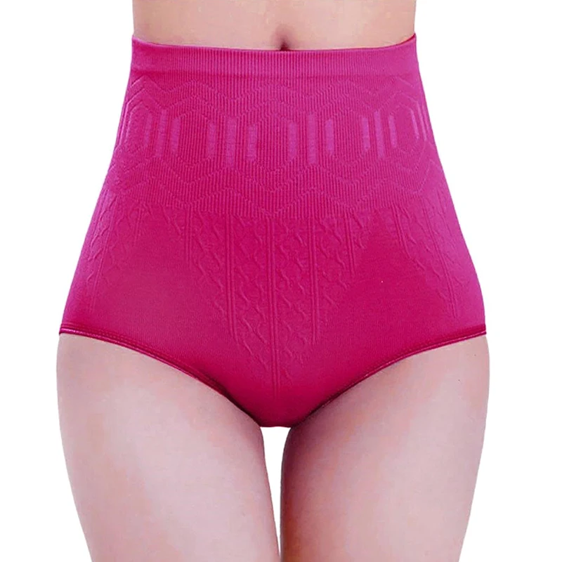 rose red Хит, женское корректирующее белье, трусы, Корректирующее белье, высокая талия, контроль живота, бесшовные, для похудения, HV99 - Цвет: rose red