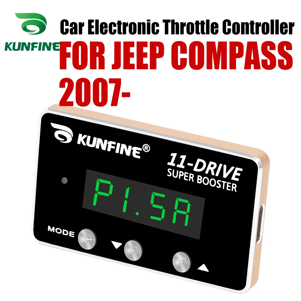 Kunfine Car Electronic Throttle Controller Racing Accelerator Potent
