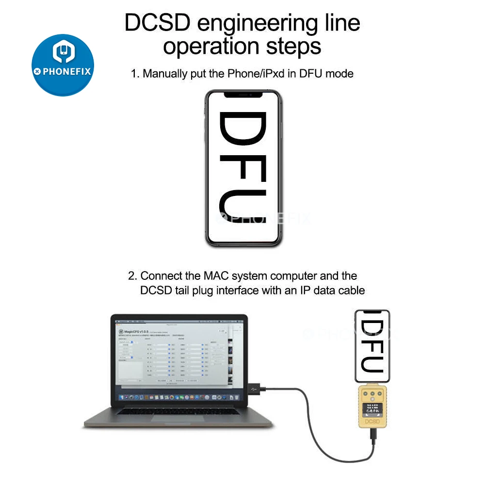 WL DCSD кабель фиолетовый экран DFU инструмент для iPhone SE-X iPad Инженерная линия без
