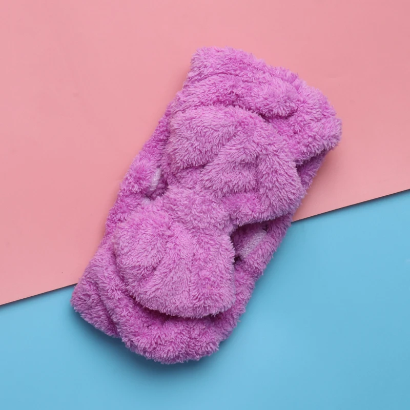 purple 1 шт. стирка уход за кожей лица макияж спа Для женщин впитывает пот и эластичного мягкого и повязка на голову, модная Ванна пот макияж влагу салон специальные инструменты tatt - Цвет: purple