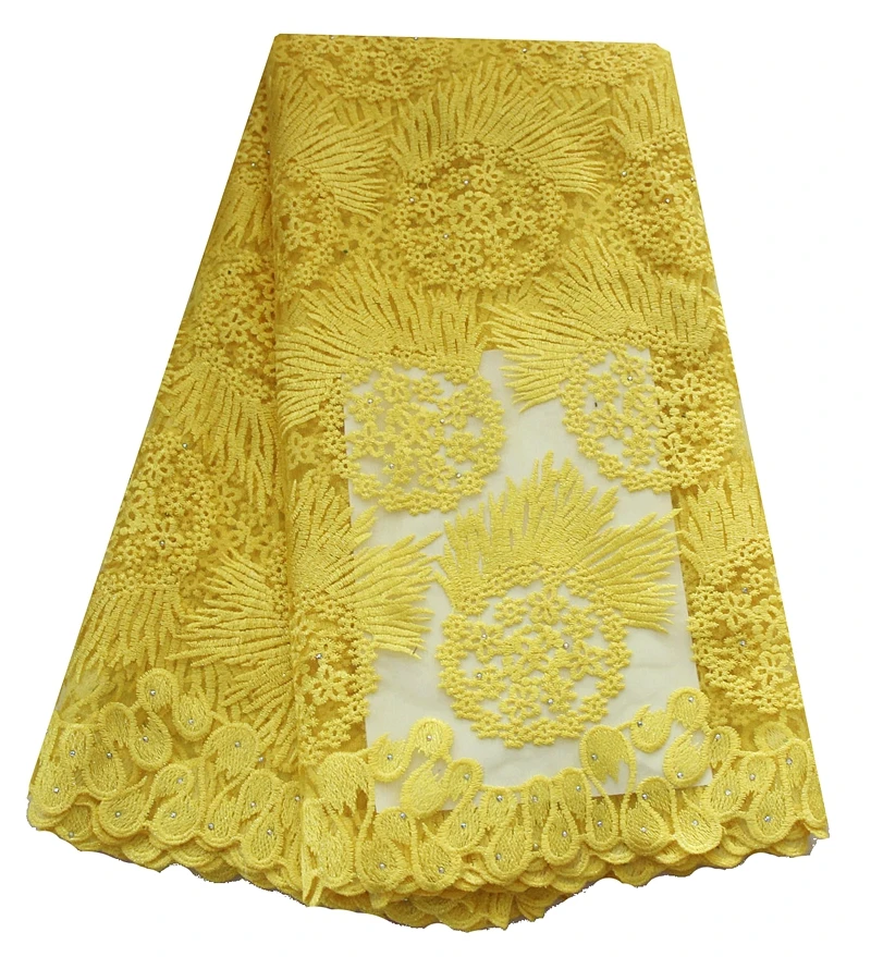 

Weddings Lace fabric Embroidered Fabric 2019 Latest Nigerian Purple Lace Fabric For Aso Ebi