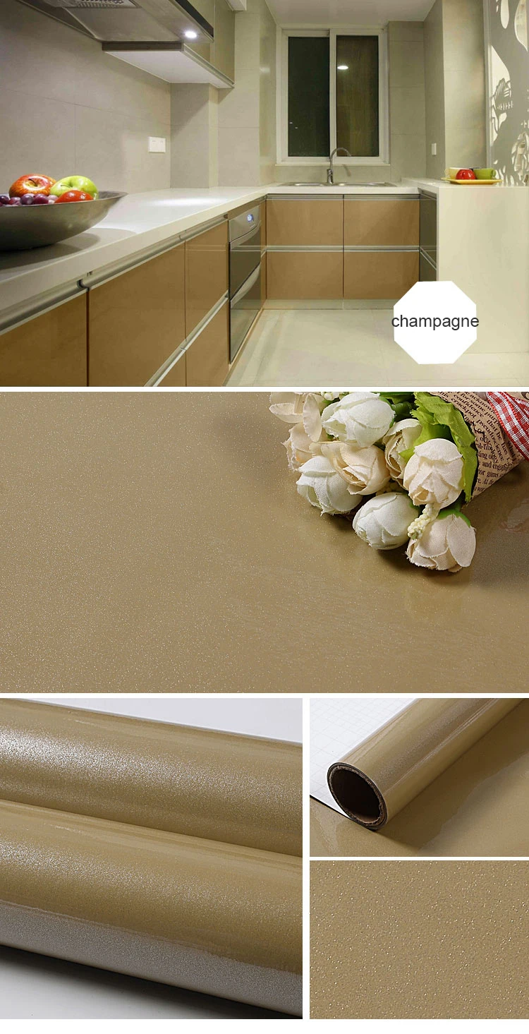 White DIY Decorative Sticker Old Furniture Renovation Self-Adhesive Wallpaper Kitchen Cabinet Wardrobe PVC Waterproof Wall Paper