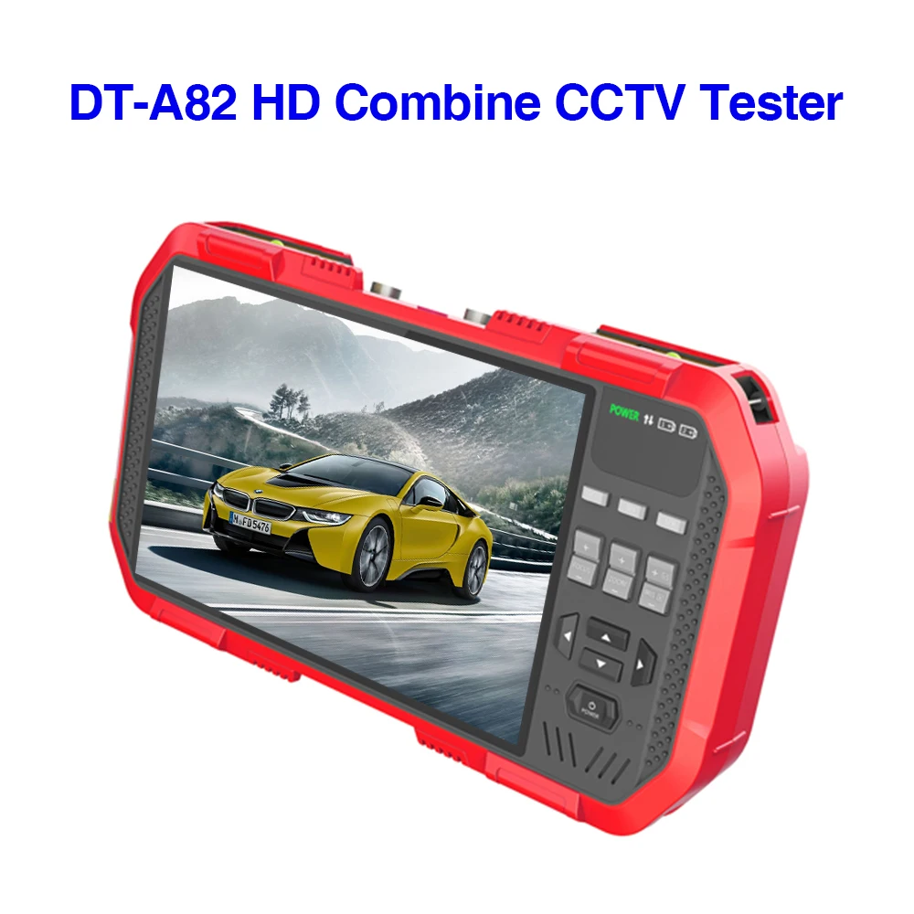 

7" DT-A82 H.265 4K IP HD CCTV Tester Monitor AHD CVI TVI Camera Tester 8MP WIFI POE 12V Video Cable Testing HDMI Camera Tester