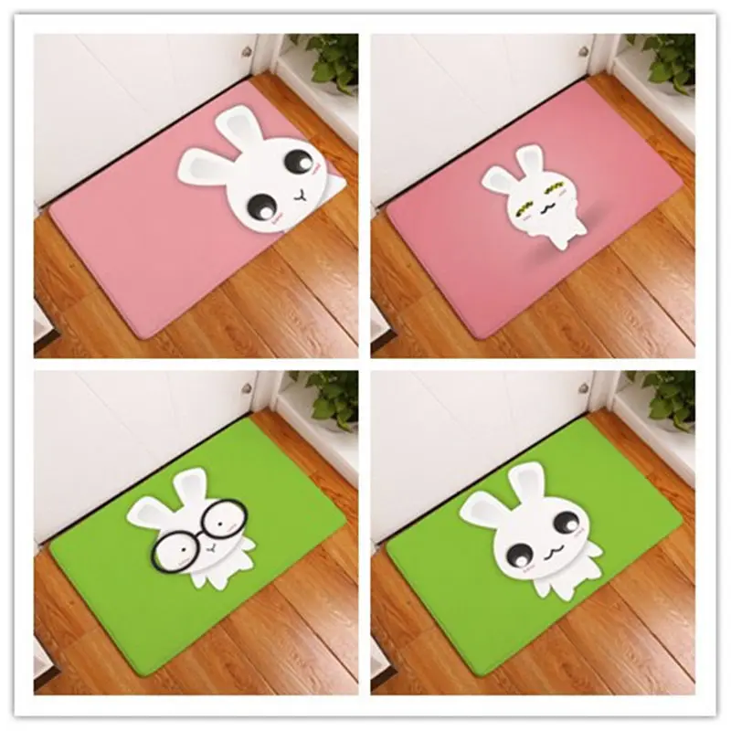 Мультяшные декорированные кролики коврик для ванной ковер декоративные