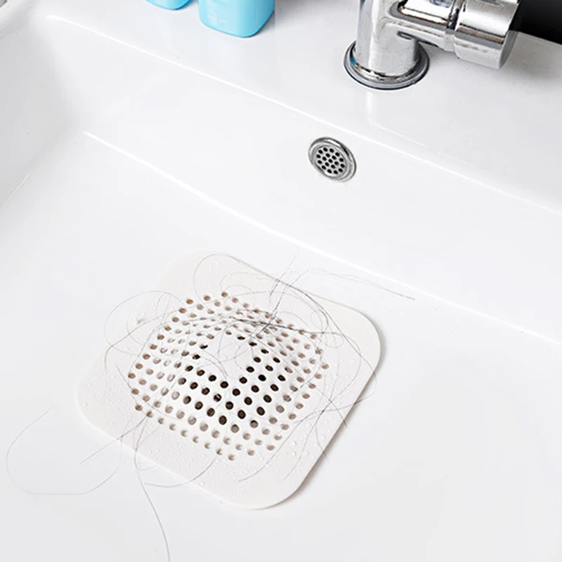 

Bath Drain Cover Hair Catcher Sink Filter Anti-blocking Floor Drain Silicone Sucker Strainer Bathroom Kitchen Tools