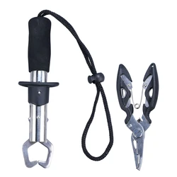 Fishing Plier Scissor & Gripper Tongs Clamp Grab Tool Boating Kayak Camping