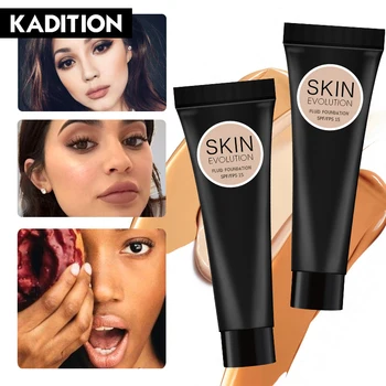

KADITION Moisturizing Face Cream Lightens Makeup Base Waterproof Full Coverage Professional Matte Foundation Makeup Concealer