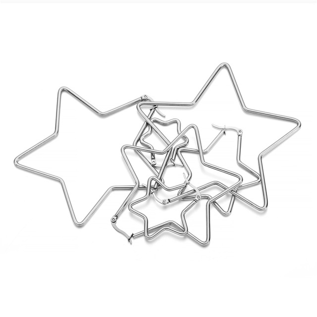 15-80mm Stainless Steel Earrings Loop Gold Earrings Hoops Open Earring Hooks For Diy Jewelry Making Finding Accessories