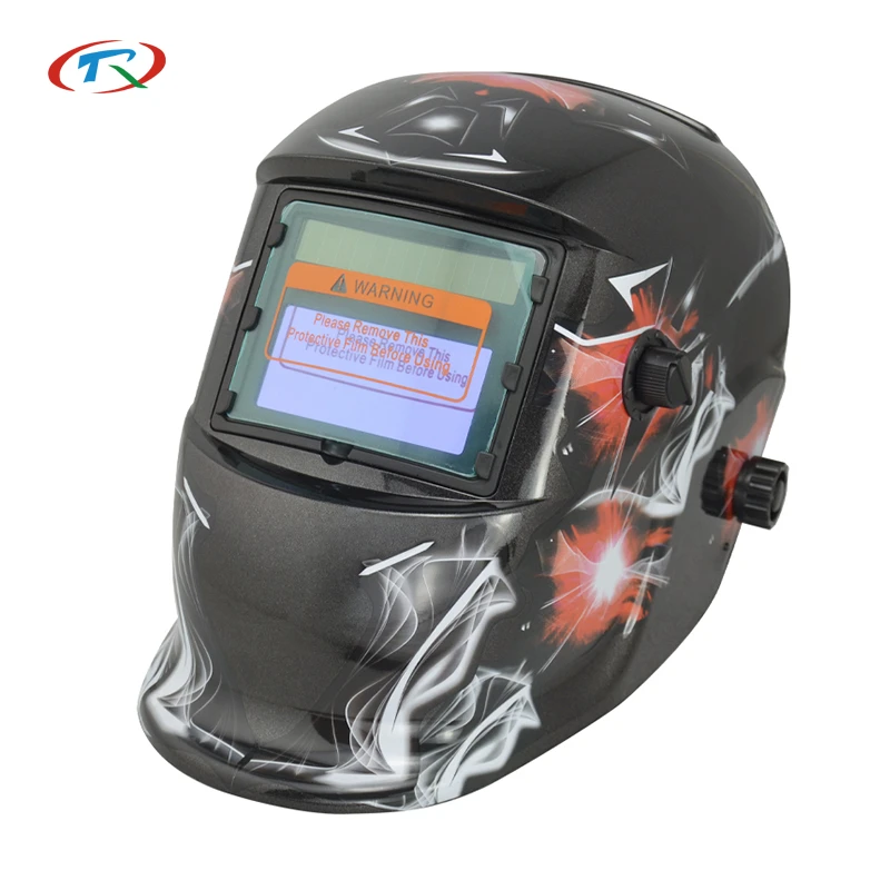 Red Amerian Eagle Hot Sale Best Quality CE Approved Auto Darkening Tig  Welding Helmet Welder Glove Fast Shipping TRQ-HD10-2233FF