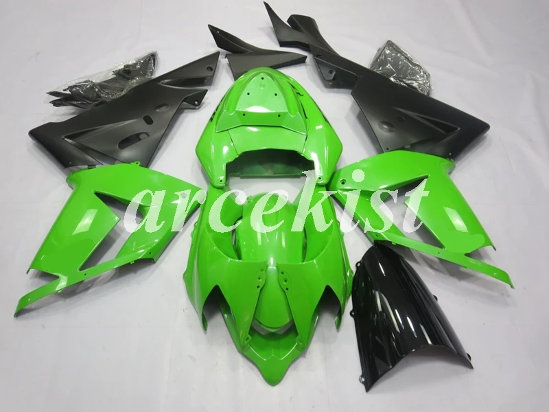 4 подарки ABS мотоцикл обтекатели комплект подходит для kawasaki Ninja ZX10R 2004 2005 04 05 10R ZX-10R тела набор зеленый