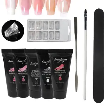 

Manicure Fast Extension Glue Nail Mold File DIY Polygel Nail Enhancement Builder Set Nail DIY Extension Glue Tools