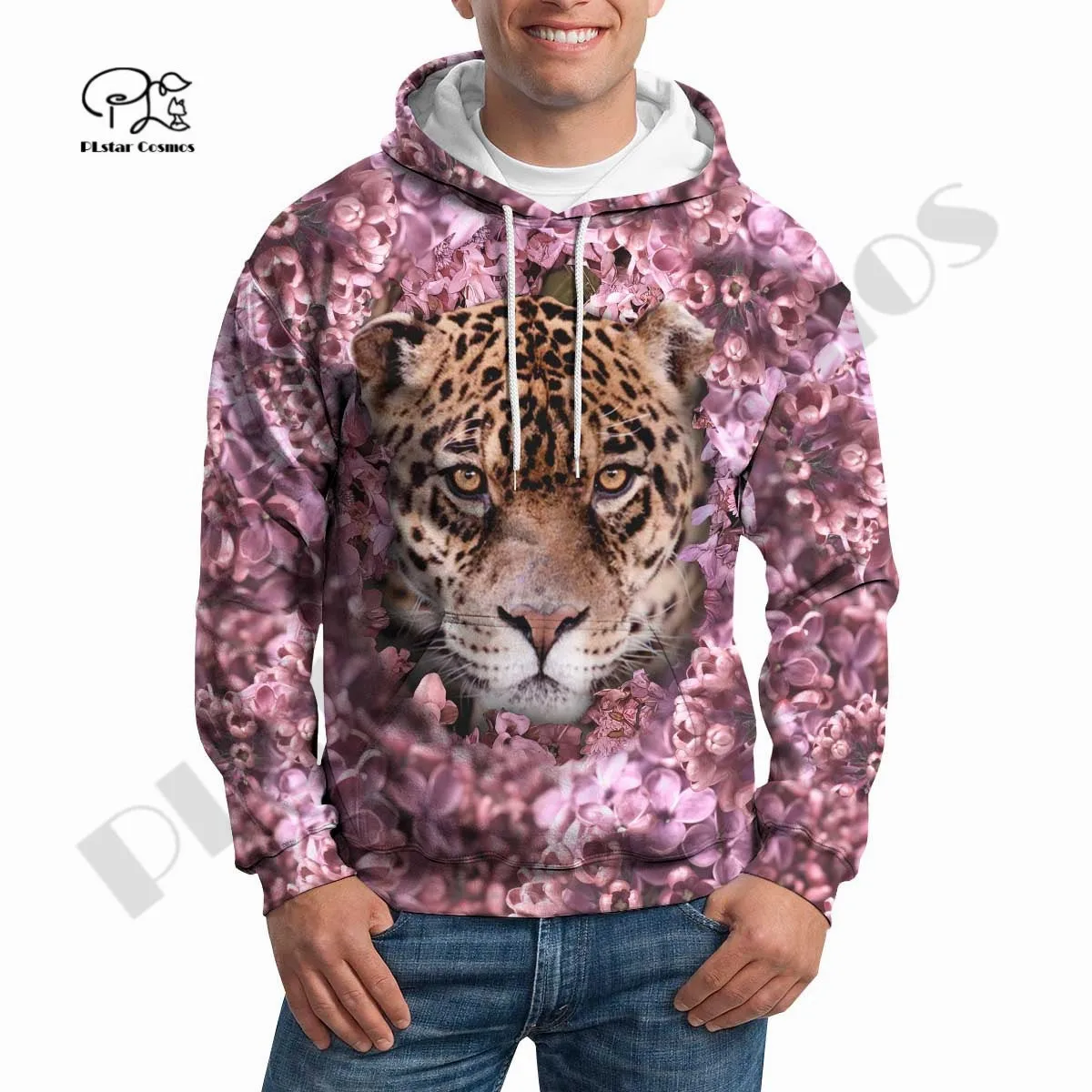 Новинка, пуловер PLstar Cosmos в стиле Харадзюку с леопардовым рисунком, уникальная уличная одежда премиум-класса, толстовки унисекс, свитшот на молнии
