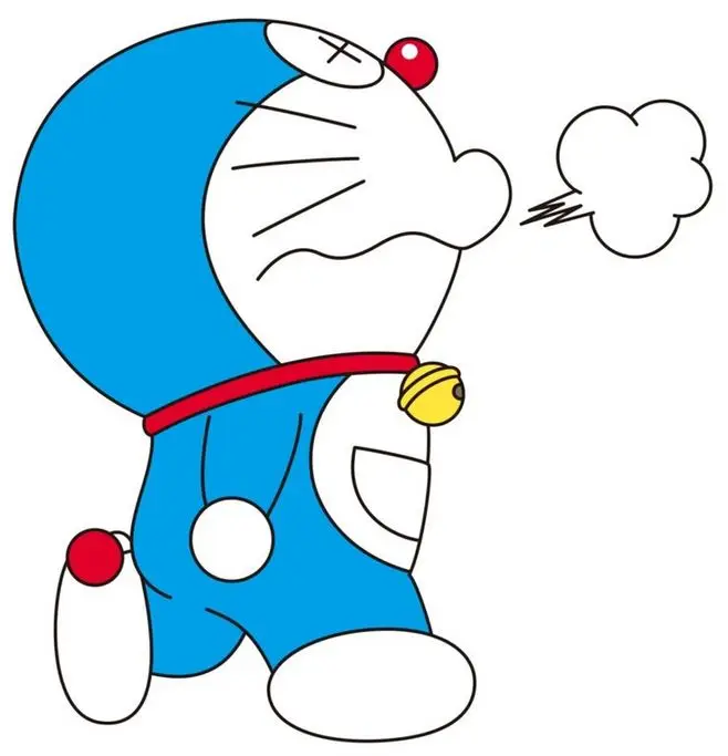 

1PCS Funny doraemon Sticker For Trolley Backpack Table PVC Skateboard motorcycle helmet Car Styling Car Accessories