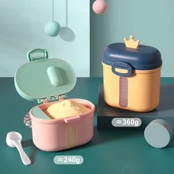 NO BPA Portable Baby Food Storage Box Milk Powder Essential Cereal Cartoon Infant Toddler Snacks Container Formula Dispenser Bin