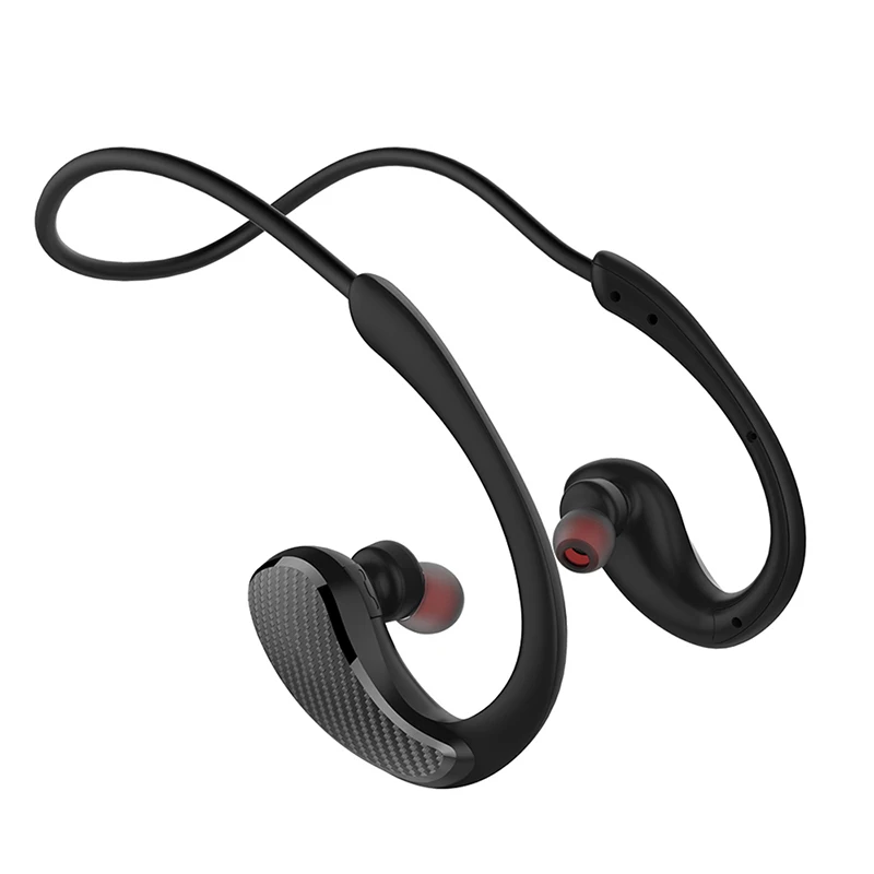 A881BL NFC беспроводные Bluetooth наушники спортивные водонепроницаемые беспроводные наушники с микрофоном стерео Bluetooth гарнитура для телефона - Цвет: Черный