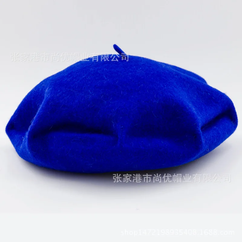 Royal Blue Шерстяной берет, модная восьмиугольная кепка, универсальная восьмиугольная кепка, Осень-зима, стиль, корейский стиль, восьмиугольная кепка - Цвет: Royal Blue