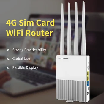 

COMFAST CF-E3 2.4GHz Wireless Wifi Router Outdoor 4G SIM Card Wireless 4 Antennas Industrial Grade CPU High Speed WiFi Router
