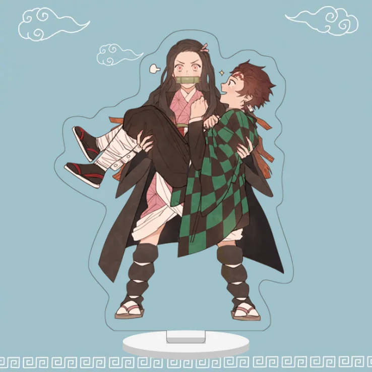 05 Японское аниме Demon Slayer: Kimetsu no Yaiba Kamado Tanjirou Kamado Nezuko Косплей акриловая настольная подставка фигурка модель игрушки рождественские подарки - Цвет: 05