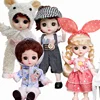 New 16 cm BJD Mini FASHION Toy DOLL With Clothes MINIATUR Kids Dolls Girls Baby Beautiful Dress Up 1/12 Birthday Gifts 3D Eyes 3