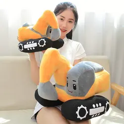 26/38CM New Creative Excavator Plush Toys Stuffed Soft Machine Pillow Doll Kawaii Home Decor Boys Kids Birthday Gifts