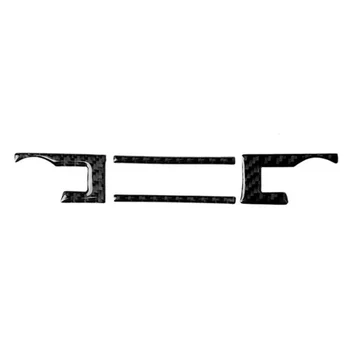 

Au-t4Pcs Carbon Fiber Console CD Switch Button Trim Cover Perfect Match For Ford Mustang 2015-2019 For Car Parts In High Quality