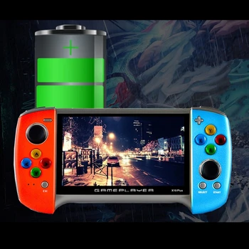

2020 New X19 Plus Handheld Game Console 5.1 Inch Large Screen 1000 Classic Games Nostalgic 360 Degree Double-rocker