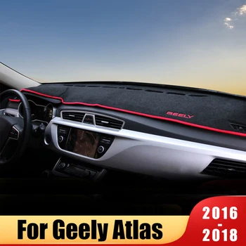 

Car Dashboard Avoid Light Pad Instrument Platform Desk Cover Mats Carpets For GEELY Atlas 2016 2017 2018 Accessories