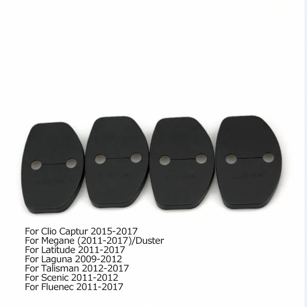 B type Plastic 4 шт. замок двери автомобиля анти покрытие ржавчины для Renault Koleos Kadjar Captur Clio Megane Duster широта Лагуна талисман Scenic Fluenec - Цвет: B type Plastic