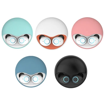 

TWS Bluetooth5.0 Headset Stereo Dual Call Wireless Earset IPX5 Waterproof Earphone Smart Noise Reduction Auto Power On Headphone