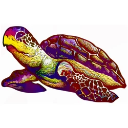 New Rainbow Cor Tartaruga 100 200 300 Peças Em Forma de Artesanato Em Madeira Jigsaw Puzzles Único Brinquedo De Madeira para a Menina do Menino Caçoa o Presente de Natal