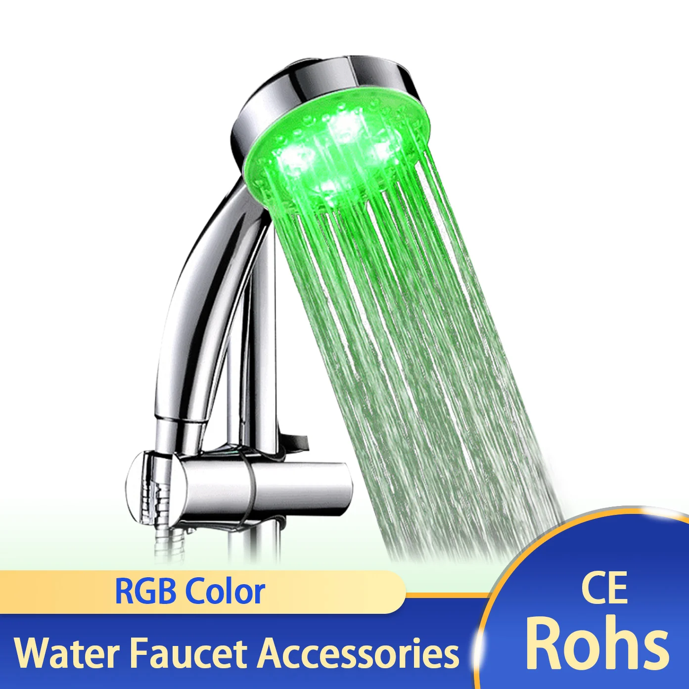 LED Water Faucet Accessories Glow Colorful Tap Nozzle For Bathroom Kitchen Head Light 3 Colors 7 | Обустройство дома