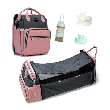 

LEQUEEN Diaper Bag Moms and Dads Backpack Multifunctional Baby Bed Bags Maternity Nursing Handbag Stroller Bag Drop Ship