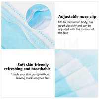 10/50/100/200PCS Disposable Mask Earloop Pink Bule Black White Mouth Masks 3 Layers Meltblown Non-Woven Breathable Face Mask 2