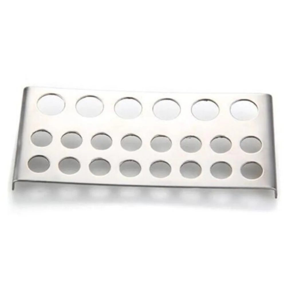 

AACAR 22 Holes Tattoo Pigment Ink Cap Cup Holder Stainless Steel Shelf Stand Tip Supply Tools Body Beauty Tools Tattoo