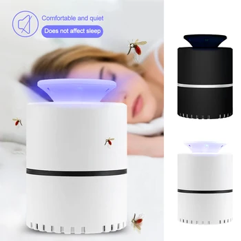

ABS LED Mosquito Killer Lamp Black/White USB Lamp Photocatalyst Pega Mosquito Trap Light Pest Insect Repellent For Home