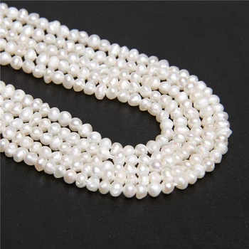 

Wholesale AAA 100% Natural Freshwater Pearls 2-3mm Potato Round Pearl Loose Beads for Jewelry Making DIY Handwork Craft Hole
