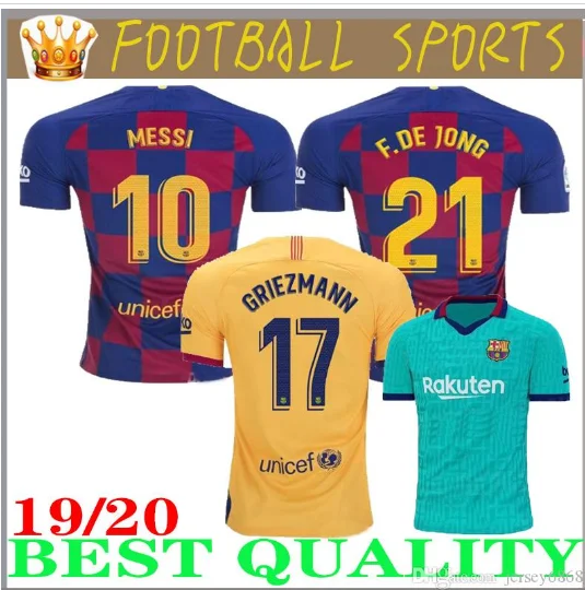 Barcaed Jersey soccer взрослая футболка F. DE JONG GRIEZMANN MESSI SUAREZ ARTHUR COUTINHO VIDAL I. RAKITIC jewelonaea jersey