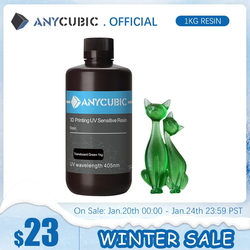 ANYCUBIC 500 нм УФ смола для 3D принтера Photon S печатный материал ЖК чувствительный