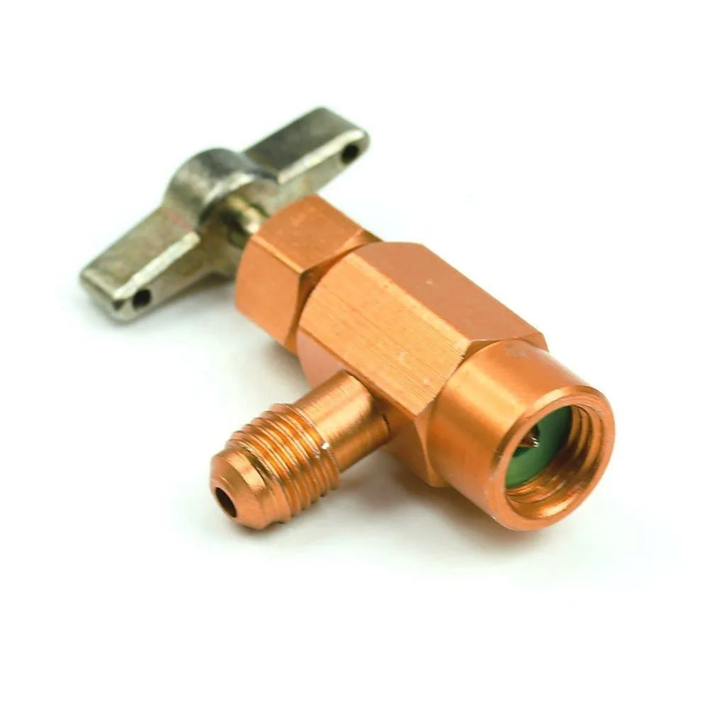 

Aluminum Alloy Easy To Use Refrigerant Can T Handle Durable Car Air Conditioning Bottle Opener Adapter Labor Saving
