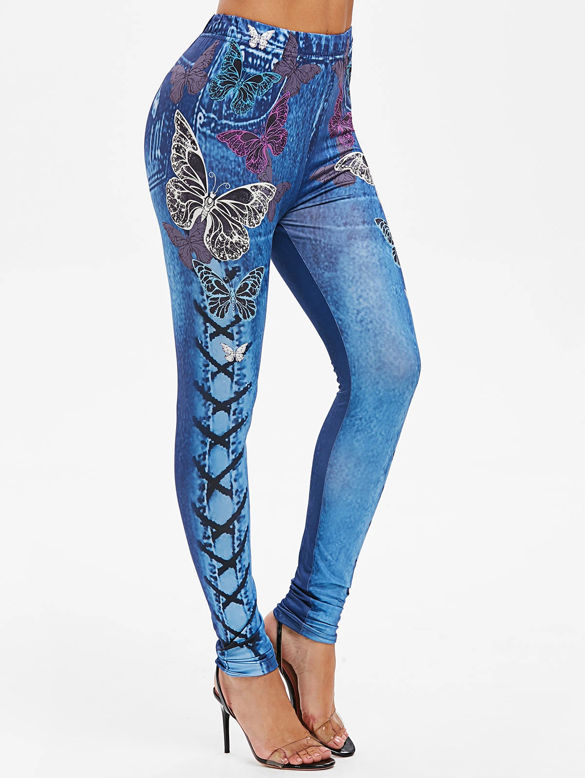 denim capri jeggings