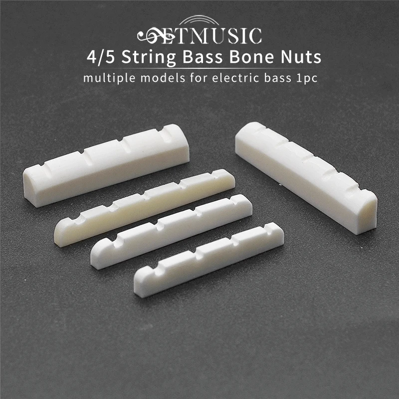 Slotted Real Bone 4/5 String Bass Nuts For Electric Bass Multiple Models Electric Bass