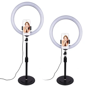 

LED Ring Light With Phone stand And Monopod Dimmable Ring Light 3 Light Modes For Live Streaming Photography Free Shipping