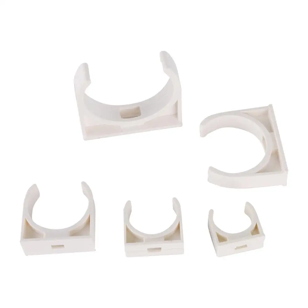 5 Pcs 20/25/32/40/50mm PVC Pipe Clamps Water Pipe Support PVC Pipe