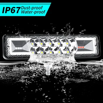 

For Jeep SUV Moto LED work Lights Parts Strobe Flash Work LED For G3L2 Offroad 4X4 ATV 6000K New