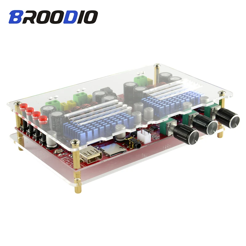 TPA3116D2 2.1 Channel Digital Audio Amplifier Board High Power Subwoofer Bluetooth Amplifiers Support U Disk TF Decoding DIY Amp TPA3116D2 2.1 Channel Digital Audio Amplifier Board High Power Subwoofer Bluetooth Amplifiers Support U Disk TF Decoding DIY Amp